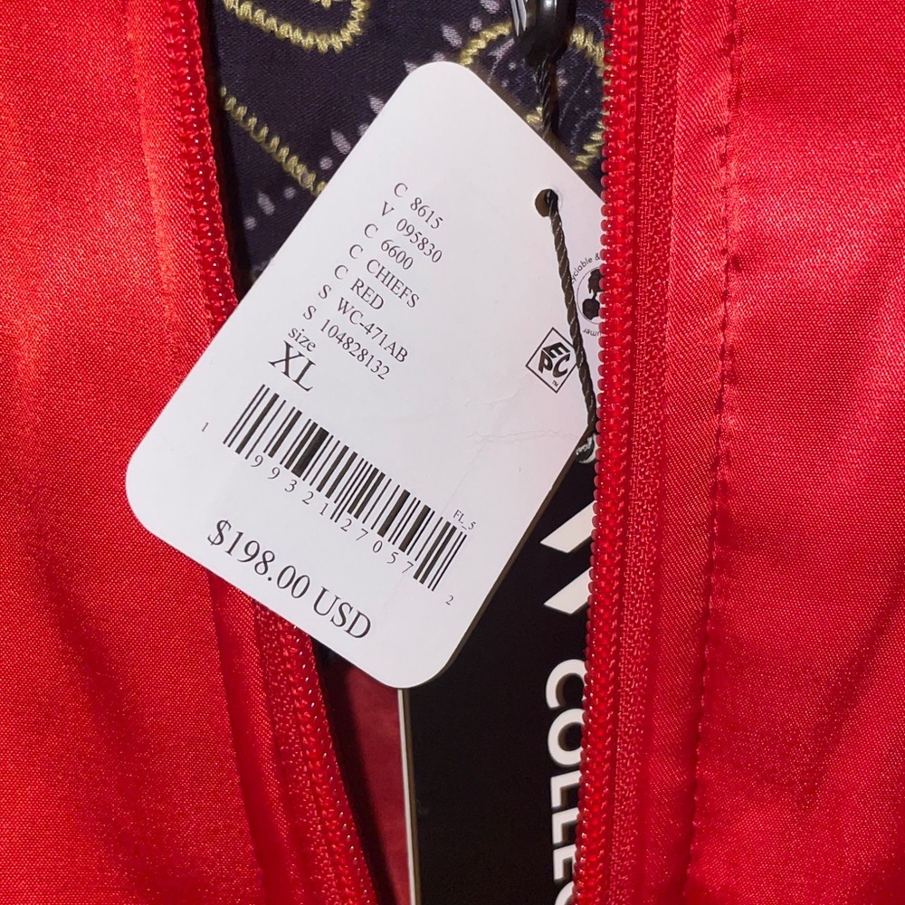 FP Movement X WILD Collective Chiefs bomber jacket NWT XL - Picture 7 of 10
